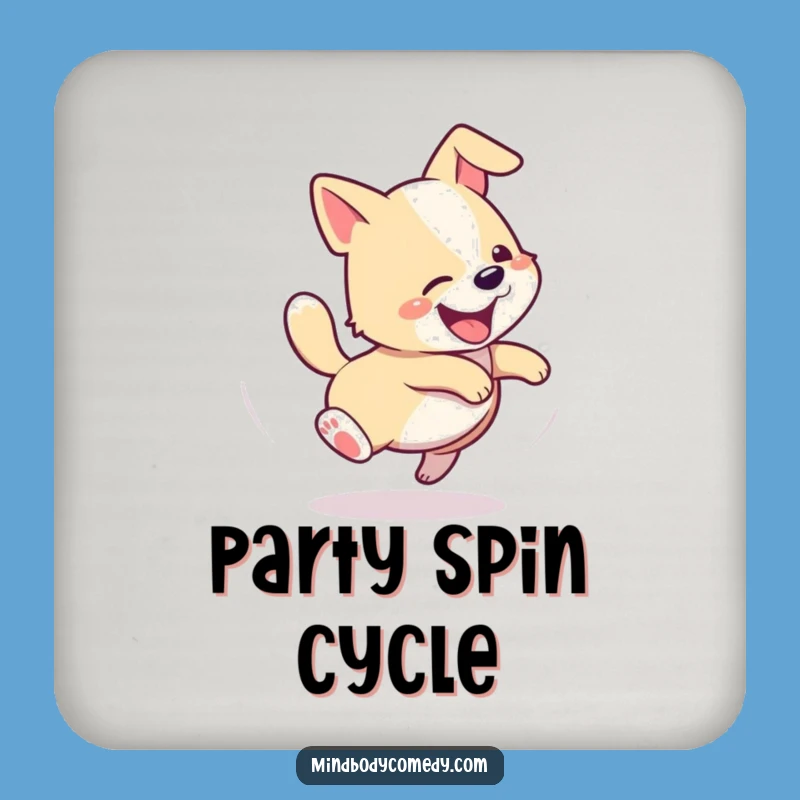 Funny Dog Tail Chase Coasters: Protect Surfaces Hilariously!