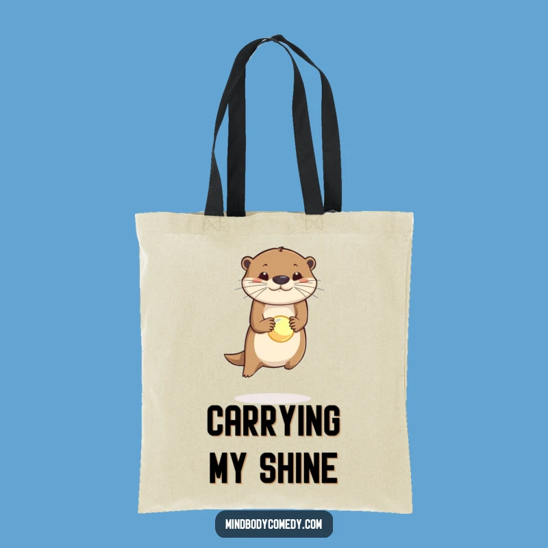 Funny Otter Orb Balance Tote Bag: Carry Your Fun!